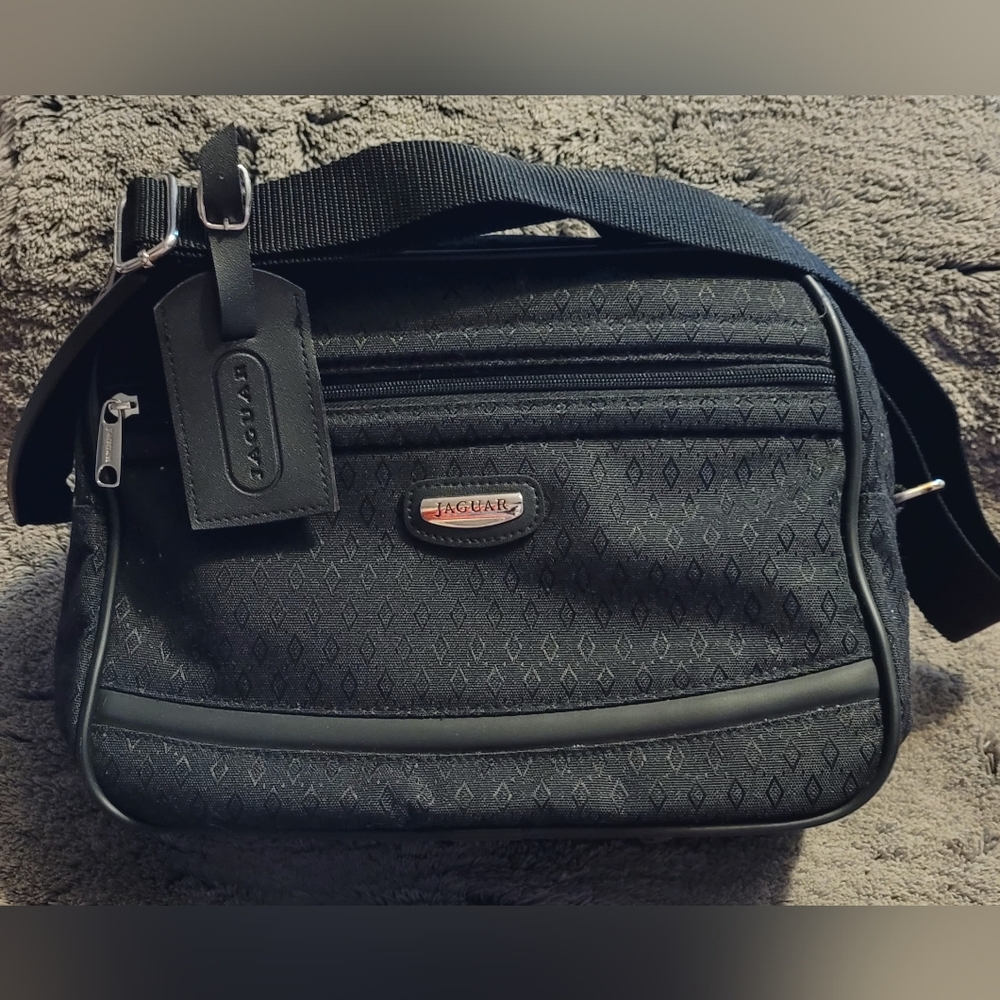Vintage Jaguar Embossed Weekender Travel Bag